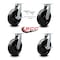Service Caster 12 Inch Heavy Duty Phenolic Wheel Swivel Caster Swivel Locks 2 Brakes, 2PK SCC-KP92S1230-PHR-BSL-2-SLB-2 - alternate 5